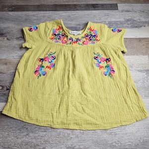 See And Be Seen Small Top Floral Embroidery